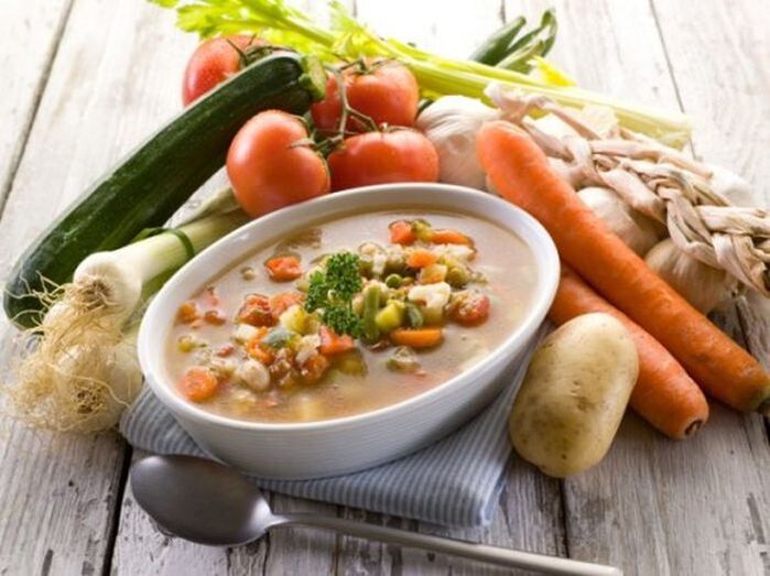 sopa de vegetais para gastrite