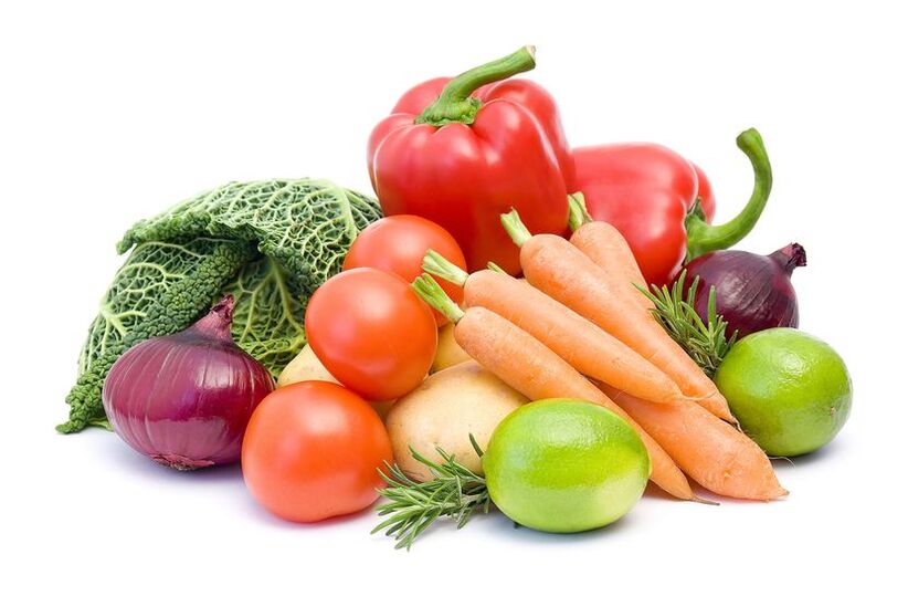 Legumes variados - a dieta do segundo dia da dieta 6 pétalas